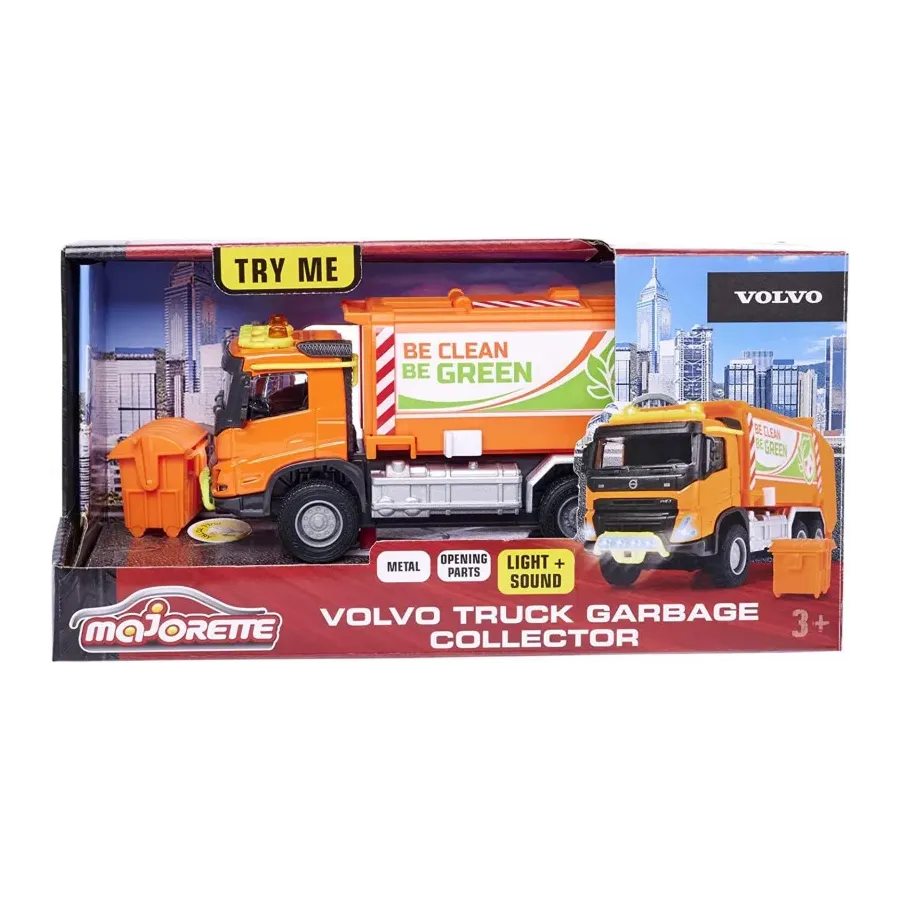 Pojazd Majorette G.S. Volvo Śmieciarka 19 cm