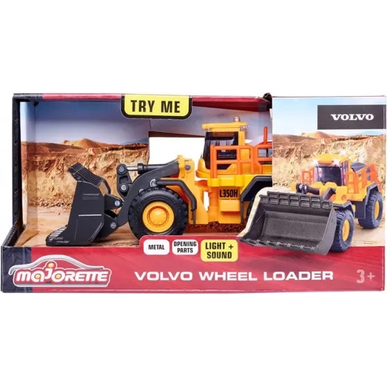 Pojazd Majorette G.S. Volvo Spychacz 21 cm