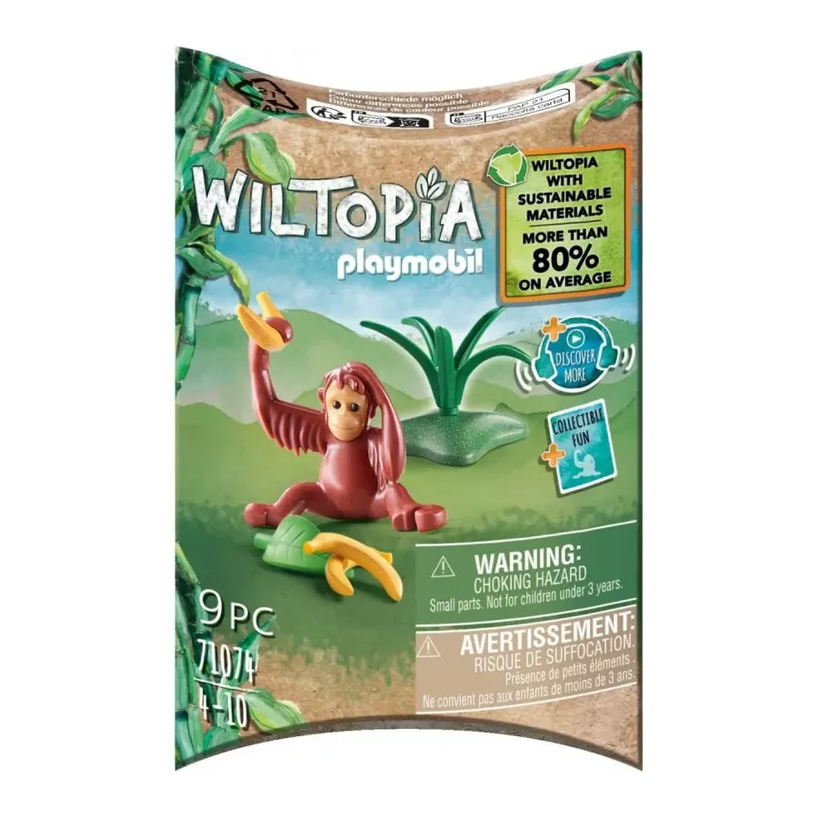 Zestaw figurek Wiltopia 71074 Mały orangutan