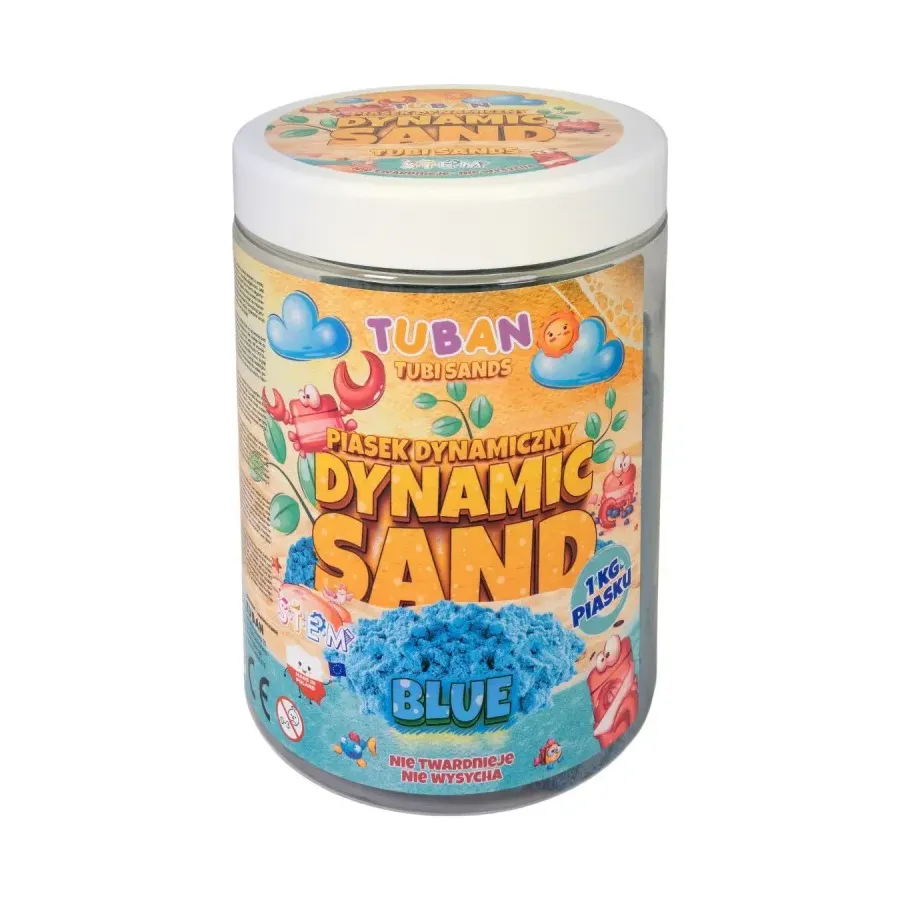 Piasek dynamiczny 1kg niebieski