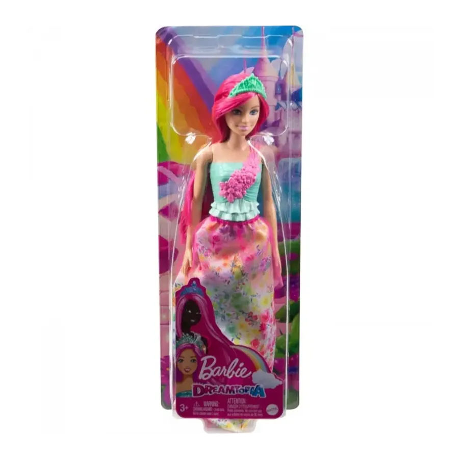 Lalka Barbie Dreamtopia malinowe włosy
