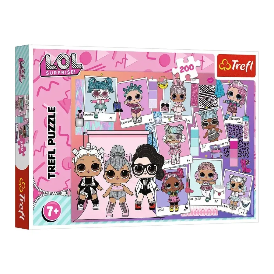Puzzle 200 elementów L.O.L Surprise Lovely dolls