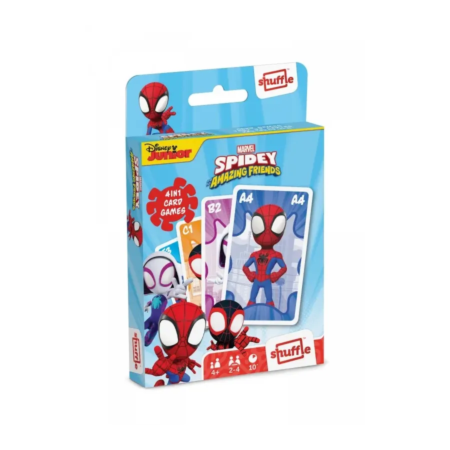 Gra karciana Shuffle Fun 4w1 Marvel Spidey i super-kumple