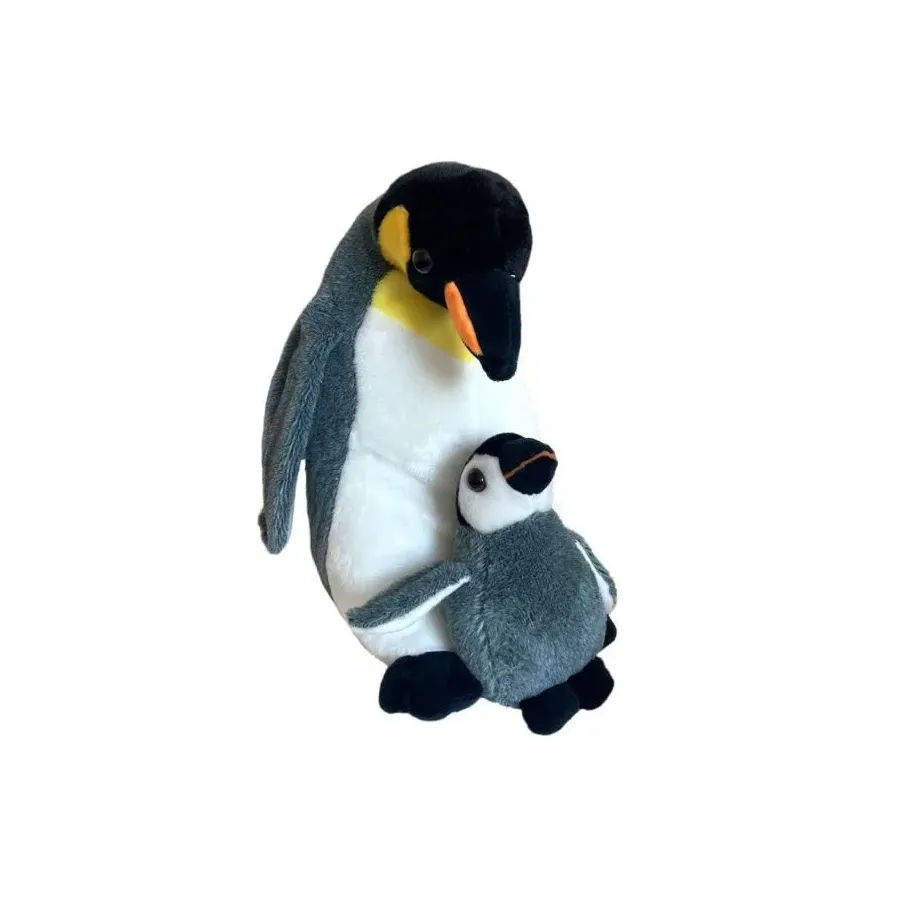 Maskotka Pingwin z dzieckiem 25 cm