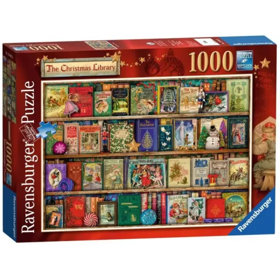 Puzzle 1000 elementów Świąteczna biblioteczka