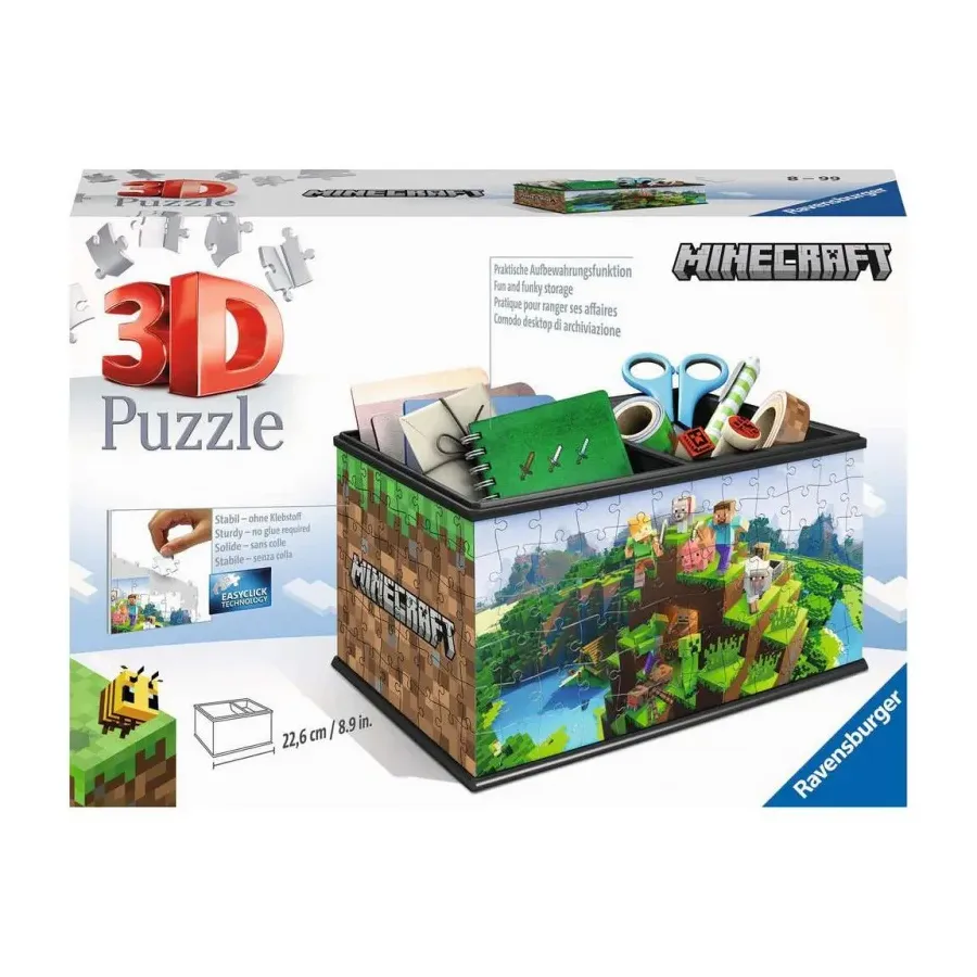 Puzzle 216 elementów 3D Szkatułka Minecraft