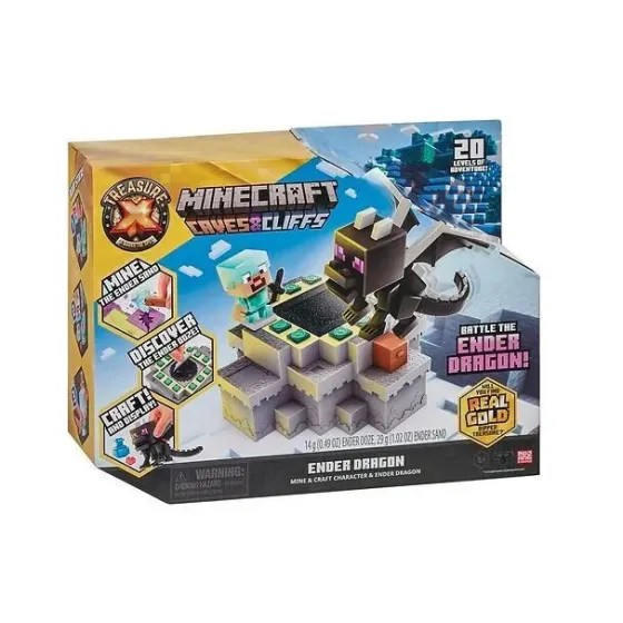 Zestaw z figurką Treasure X Minecraft Cave's & Cliffs Dragon