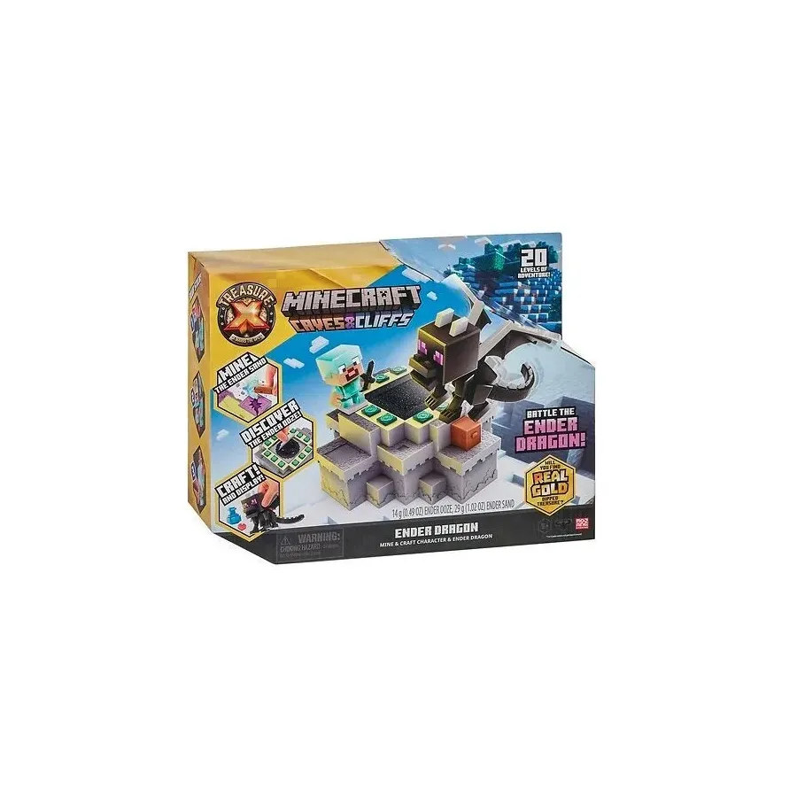 Zestaw z figurką Treasure X Minecraft Cave's & Cliffs Dragon