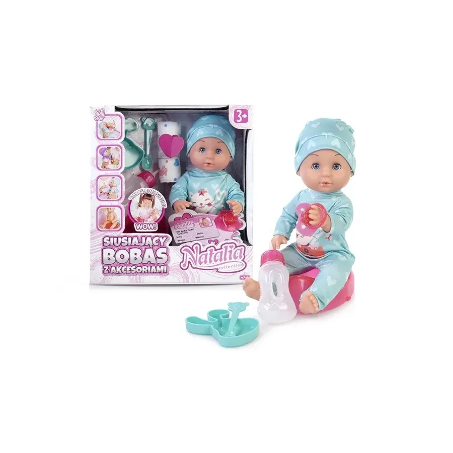 Lalka bobas siusiający 30 cm Edu&Fun