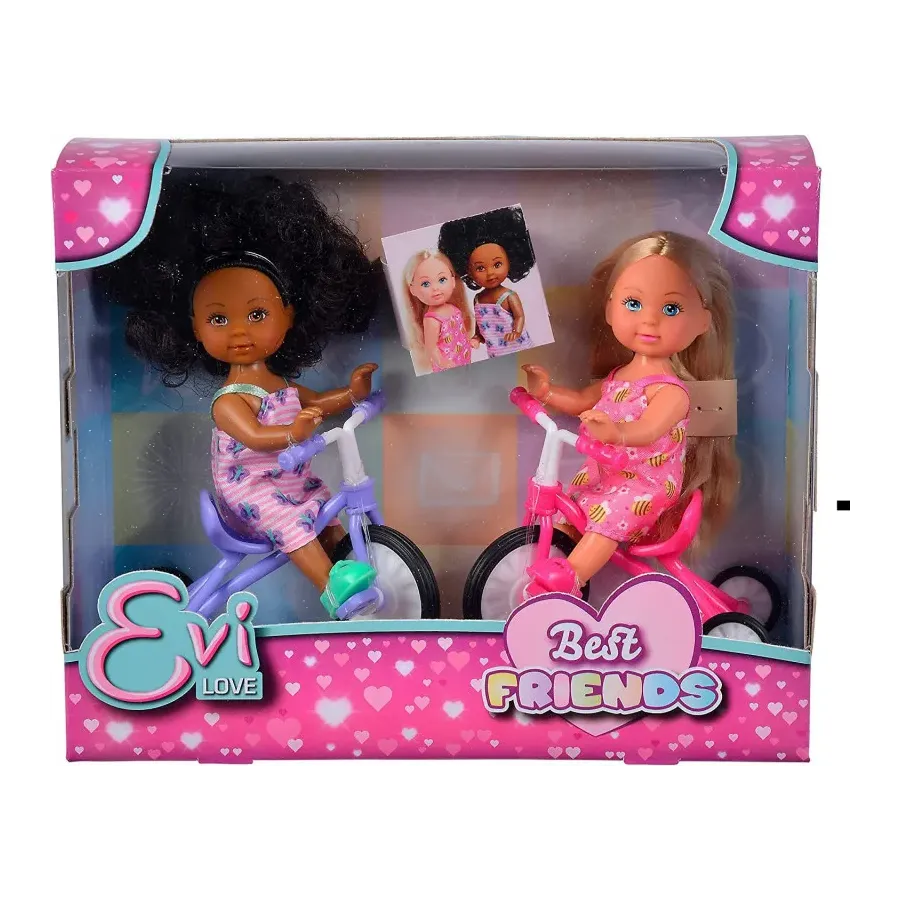 Lalki Evi Love Przyjaciółki na rowerach