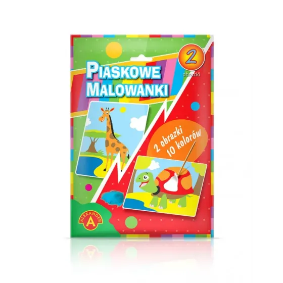 Piaskowe Malowanki - Żyrafa, Żółw