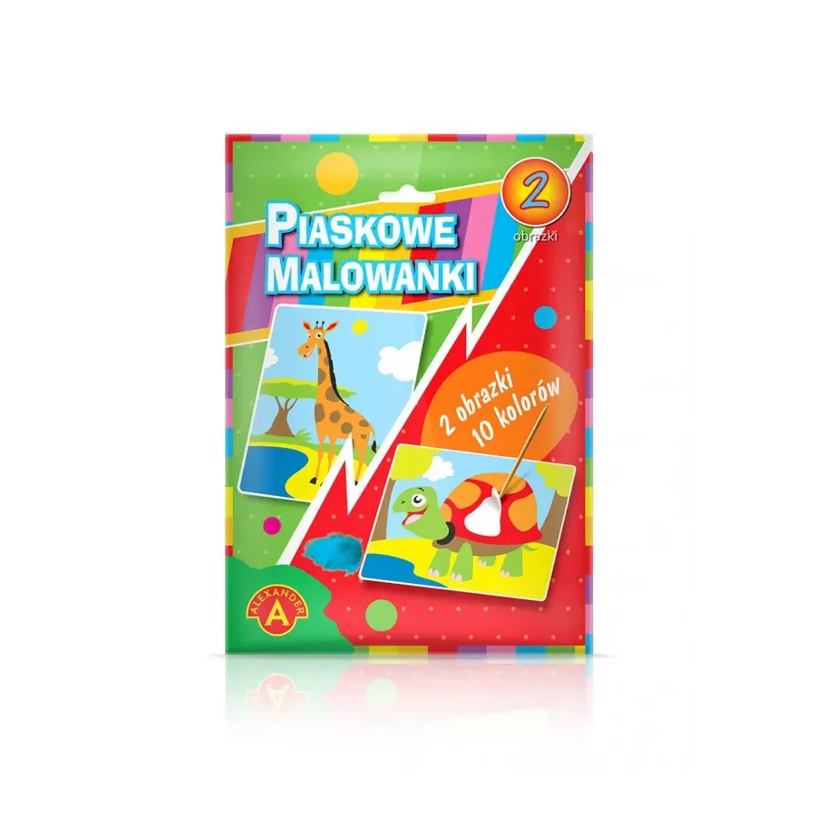 Piaskowe Malowanki - Żyrafa, Żółw