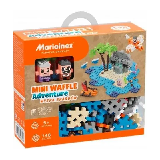 Klocki Waffle mini - Wyspa Skarbów 148 elementów