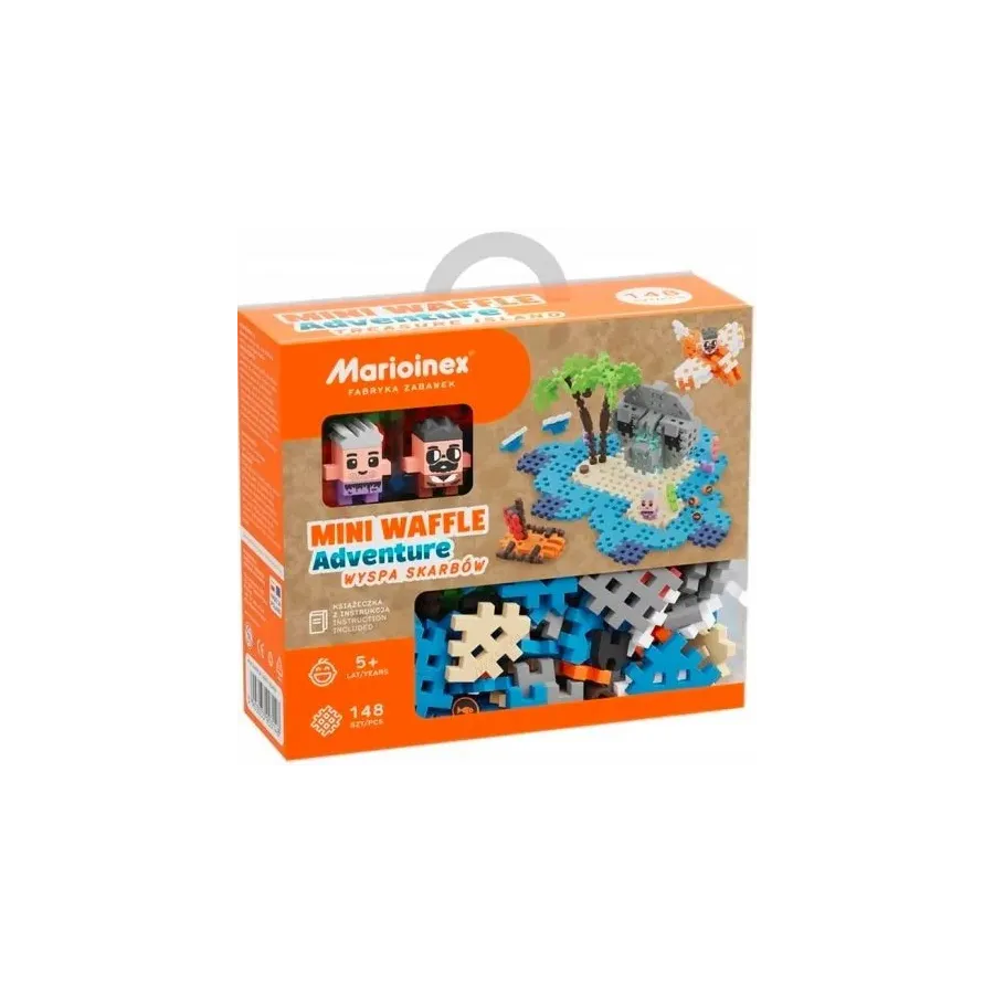 Klocki Waffle mini - Wyspa Skarbów 148 elementów