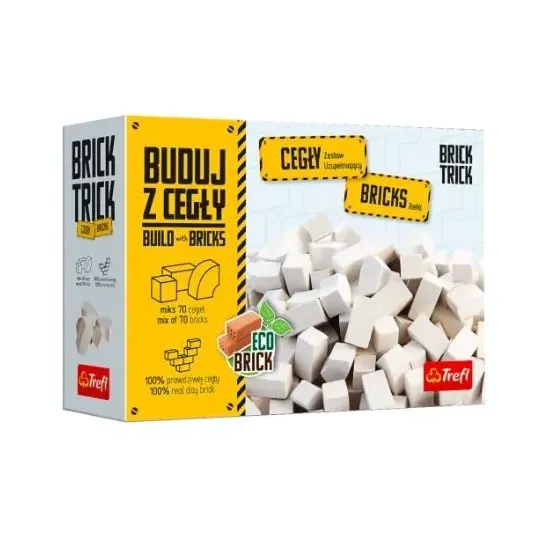 Zestaw uzupełaniający Brick Trick cegły zamkowe białe 70 sztuk