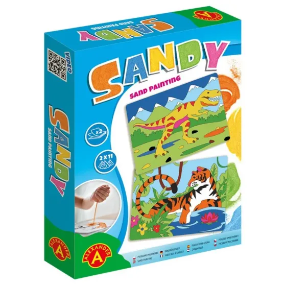 Piaskowe Malowanki - Tygrys, T-Rex