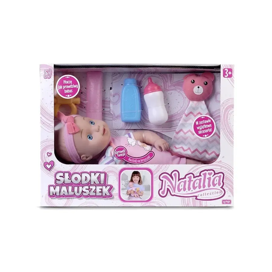 Lalka Natalia - Słodki maluszek 33 cm