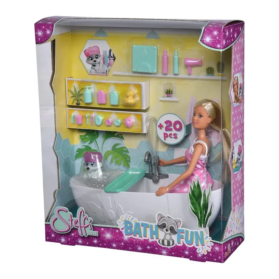 Lalka Steffi Love w kąpieli