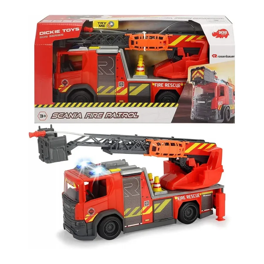 Pojazd SOS Scania straż pożarna 35 cm