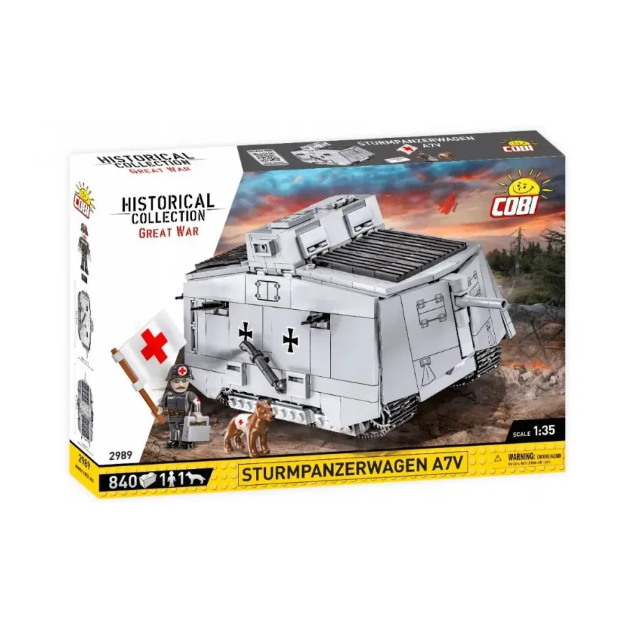 Klocki HC Great War Sturmpanzerwagen A7V 840 elementów