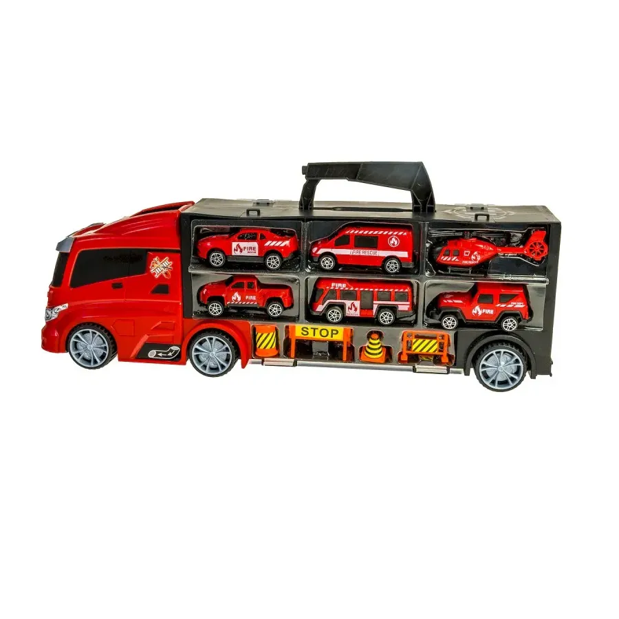 Zestaw pojazdów w walizce