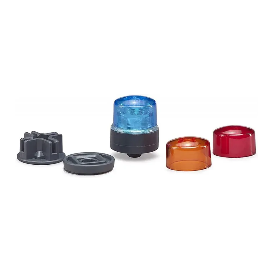 Kogut z wymiennymi kolorowymi kloszami