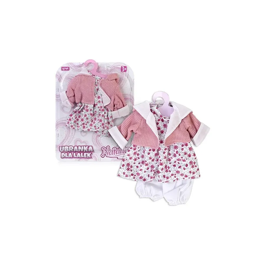 Ubranko dla lalki - Różowa sukienka Natalia
