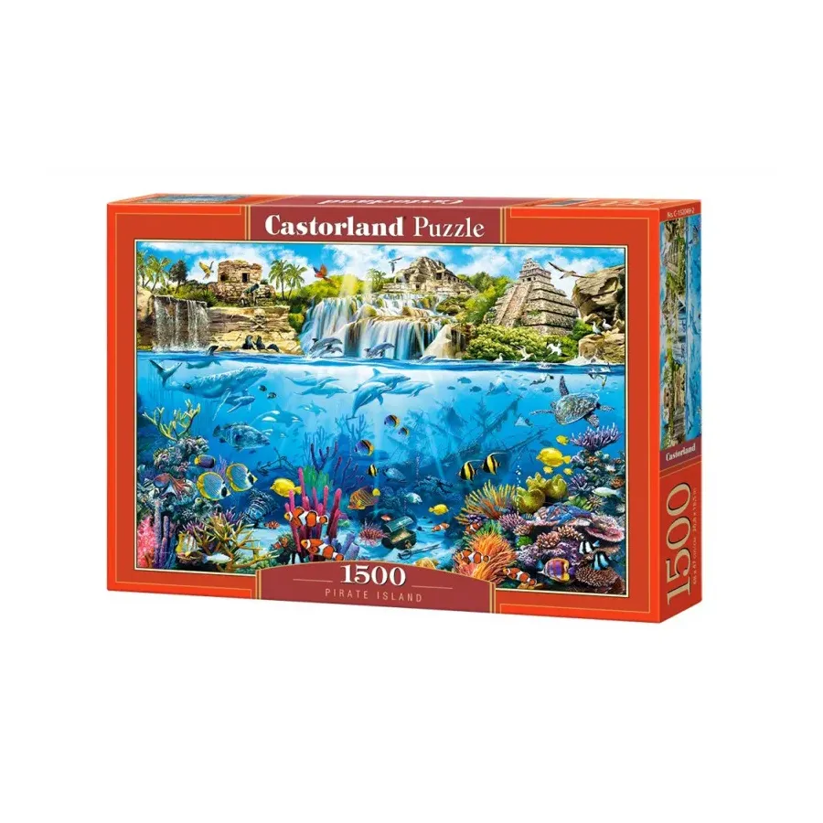 Puzzle 1500 elementów Wyspa piratów - Rafa koralowa