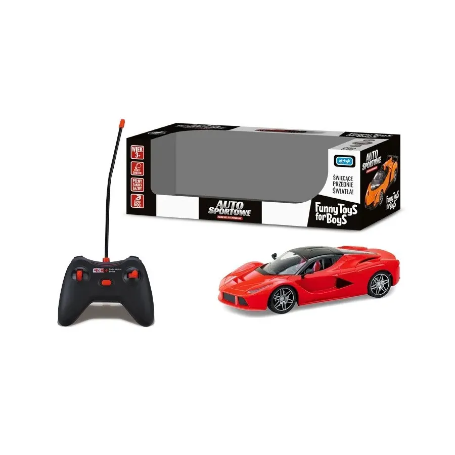 Auto sportowe R/C czerwone