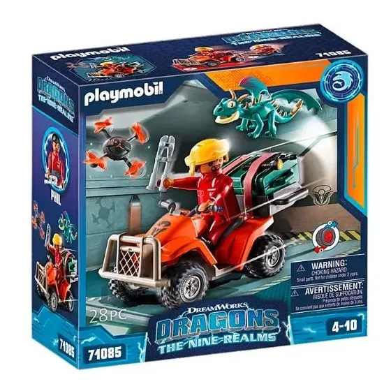 Zestaw z figurkami Dragons 71085 Icaris Quad & Phil