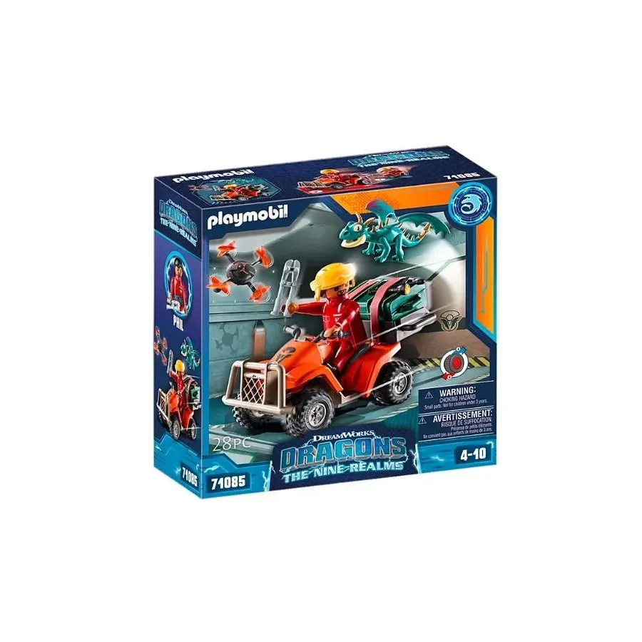 Zestaw z figurkami Dragons 71085 Icaris Quad & Phil