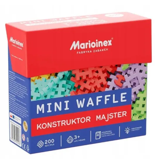Klocki Mini Waffle - Konstruktor Majster 200 elementów