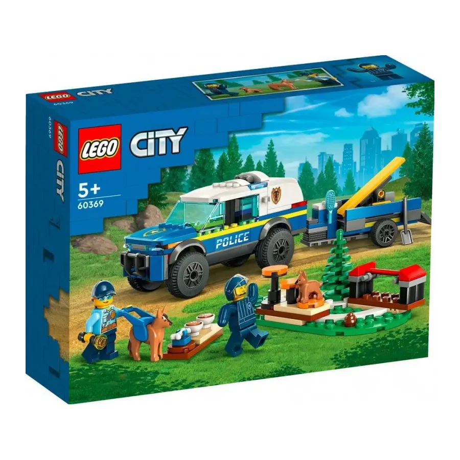 Klocki City 60369 Szkolenie psów policyjnych w terenie