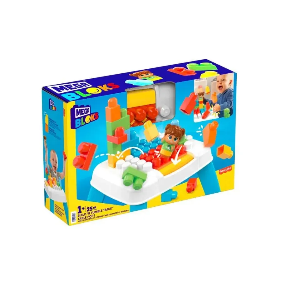 Stolik z klockami Buduj i zrzucaj