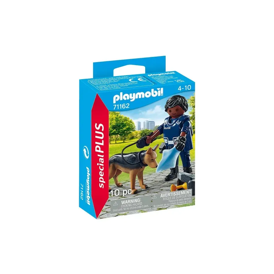 Figurka Special Plus 71162 Policjant z psem tropiącym