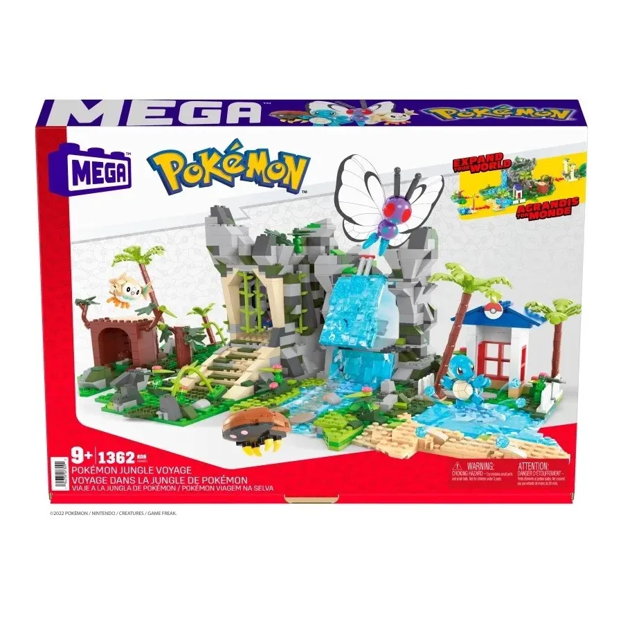 Klocki Mega Pokemon Wielka przygoda w dżungli 1362 elementów