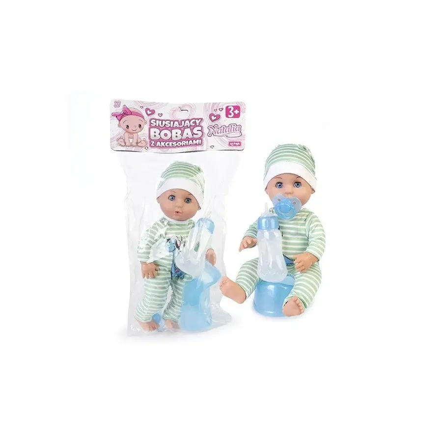 Lalka Natalia - Bobas siusiający z akcesoriami