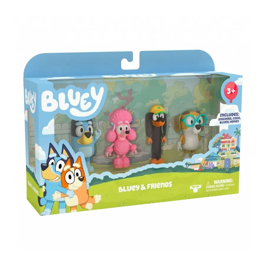 Figurki Bluey 4-pak Przyjaciele