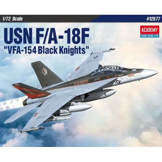 Model plastikowy Samolot USN F/A-18F VFA-154 Black Kinghts 1/72