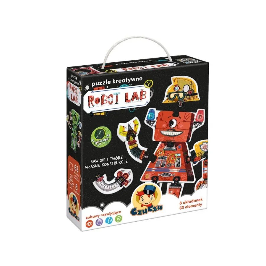 Puzzle kreatywne 63 elementy - Robot Lab