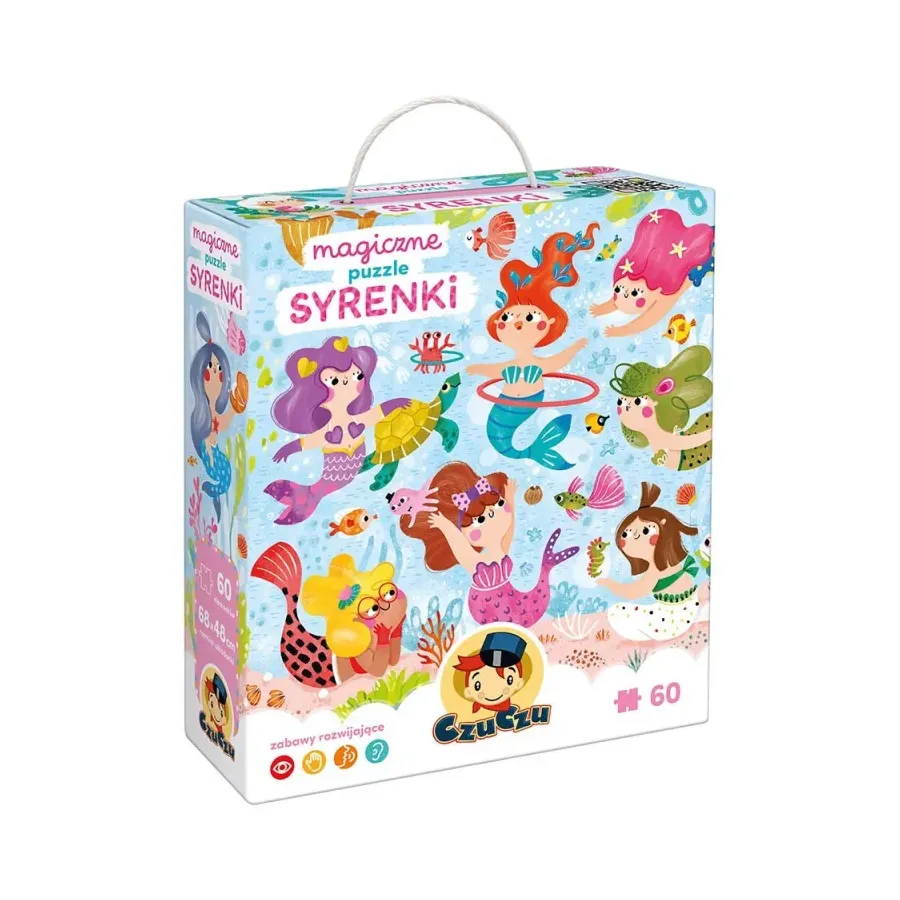 Puzzle 60 elementów Magiczne puzzle - Syrenki