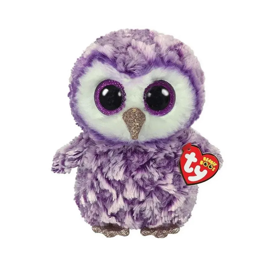 Maskotka TY Purpurowa sowa Moonlight 24 cm