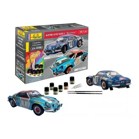 HELLER 85745 Starter Set 2 modele Alpine A110 1600S Berlinette skala 1:24