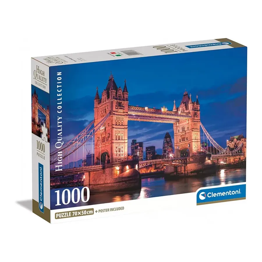 Puzzle 1000 elementów Compact Tower Bridge w nocy