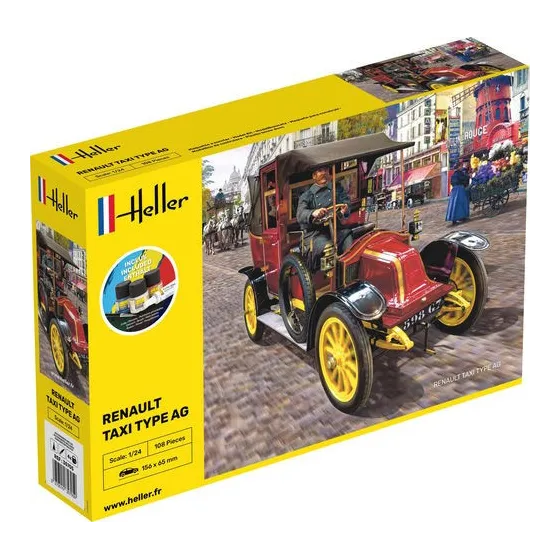 HELLER 35705 Starter Set - Renault Taxi Type AG - 1:24