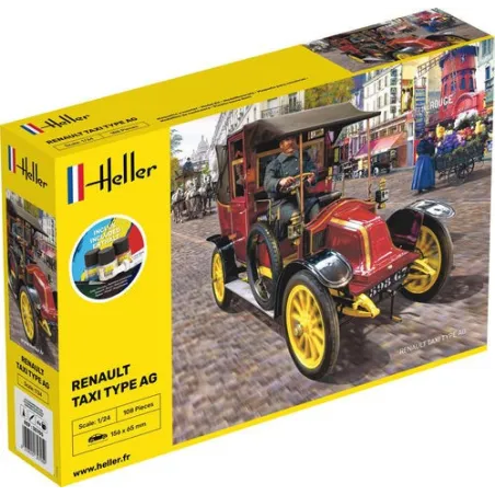 HELLER 35705 Starter Set - Renault Taxi Type AG - 1:24