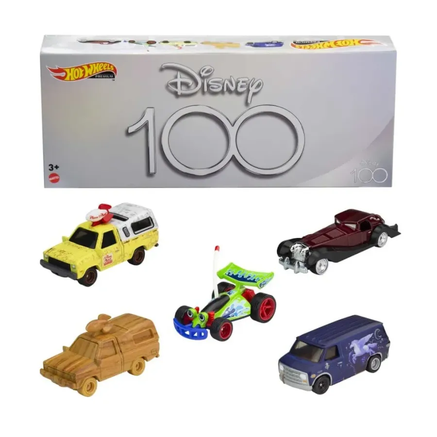 Hot Wheels Premium 100-lecie Disneya zestaw 5 aut