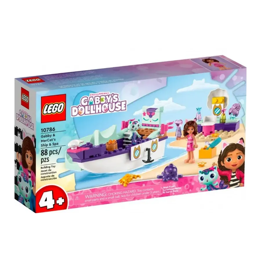 Klocki Koci Domek Gabi 10786 Statek i spa Gabi i Syrenkotki