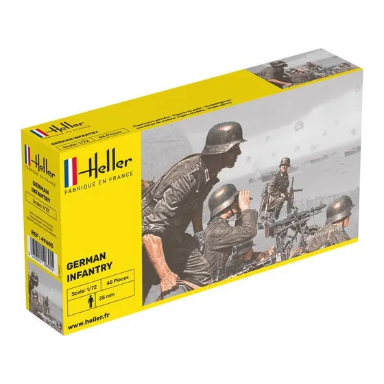 HELLER 49605 Figurki - piechota niemiecka - 1:72