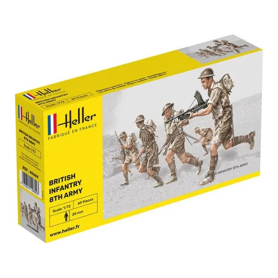 HELLER 49609 Figurki - 8 Armia Brytyjska - 1:72